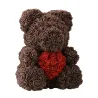 Beer van infinity rozen teddybeer met hart 40 cmValentijnsdag