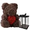 Beer van infinity rozen teddybeer met hart 40 cmValentijnsdag