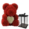 Beer van infinity rozen teddybeer met hart 40 cmValentijnsdag