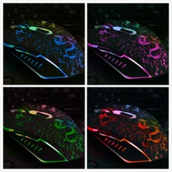 USB color changing computer optical wired gaming mouseMuizen