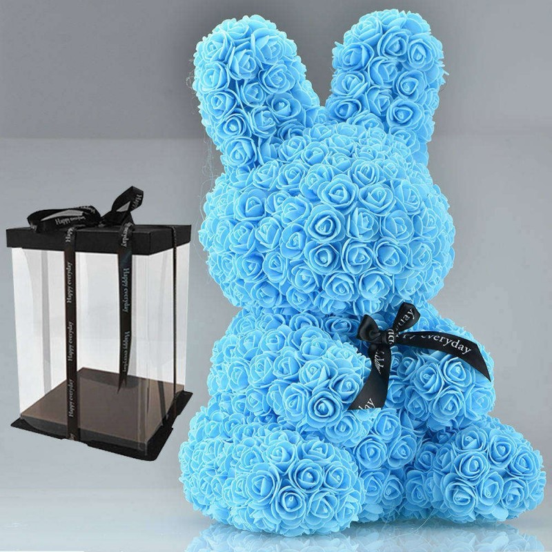 Easter bunny made of infinity roses flowers - 45 cmValentine's day
