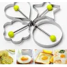 Stainless steel mould shaper for frying eggs & pancakesEiervormers