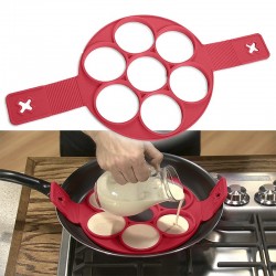 Silicone nonstick mould shaper for frying eggs & pancakesEiervormers