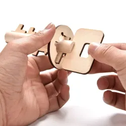 Houten puzzel sleutel speelgoedEducatief