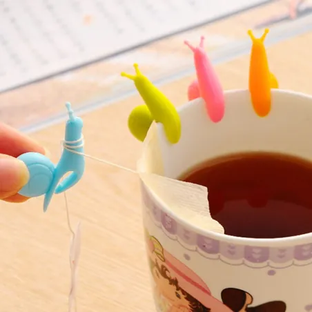 Silicone snail - tea infuser - tea bag holder 2 pcsTheefilters