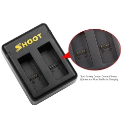 AHDBT-501 battery - three & dual ports USB charger for GoPro 7 /6 / 5 Action CameraBatterijen & Opladers