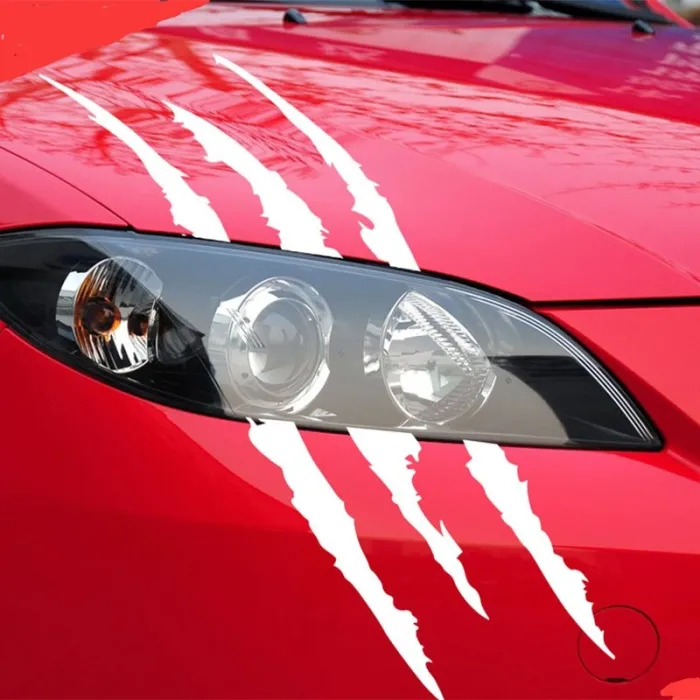 Klauwsporen - reflecterende autosticker - 40 * 12cmStickers