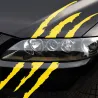 Klauwsporen - reflecterende autosticker - 40 * 12cmStickers