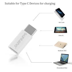 USB C to micro USB adapter - OTG cable type-C converter 3 pcsCables