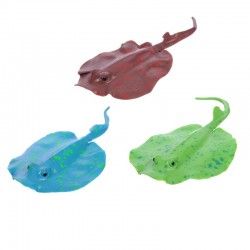 Aquariendekoration - Silikon leuchtender Stingray mit Sauger
