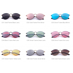 Retro oval sunglasses - UV protection - unisex