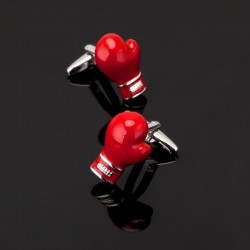 Red boxing gloves - cufflinksManchetknopen