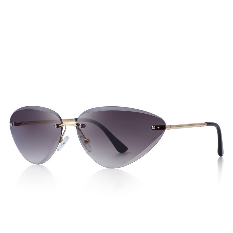 Cat eye - rimless sunglasses - UV400Zonnebril
