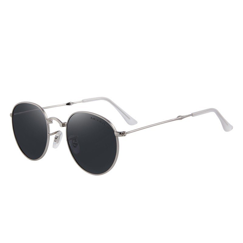 Retro - faltbar - ovale Sonnenbrille - unisex