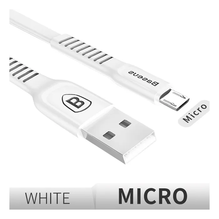 Baseus - fast charging - flat micro USB data cableKabels