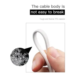 Baseus - fast charging - flat micro USB data cableKabels