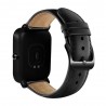 Lederen horlogeband met zwarte gesp voor Xiaomi Huami Amazfit BipSmart-Wear