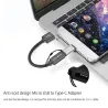 USB 3.1 Type C Adapter Cable - Micro USB Female to Type C MaleKabels