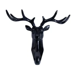 2017 Nieuwe Dier Herten Stags Head Haak Muur Hanger Rack Houder Hars Home Decoratieve Mounted HangerKaarsen & Houders