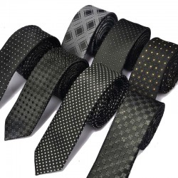 Classic polyester slim tie