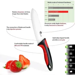 Keramische Mes Keukenmessen 3 4 5 6 inch met Dunschiller Chef Paring Fruit Groente Utility Slicer MeKeramisch