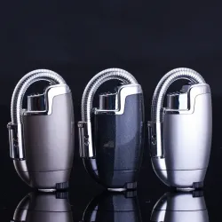 Windproof cigarette lighter with flexible pipeAanstekers