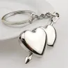 Double heart & arrow - keychainSleutelhangers