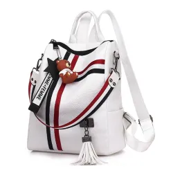 Fashion retro backpack & handbag with tasselsHandtassen