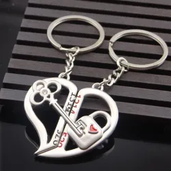 Heart & key - keychain 2 pcsSleutelhangers