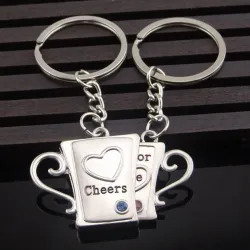Cheers For Love - keychain 2 pcsKeyrings