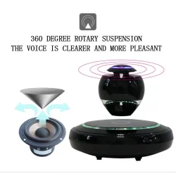 360 graden rotatie - magnetische levitatie - draadloze Bluetooth-luidsprekerBluetooth Luidsprekers