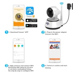 Security IP wireless camera - smart WiFi with 32GB SD cardBeveiligingscamera's