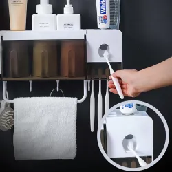 Toothbrush holder & toothpaste squeezer dispenser - setBathroom & Toilet