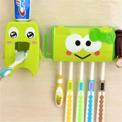 Multifunctionele badkamer organizer - tandenborstel houder en dispenser voor tandpastaBadkamer & Toilet