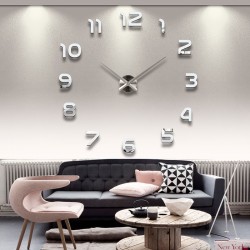 2019 Gratis Verzending Nieuwe Klok Horloge Wandklokken Horloge 3d Diy Acryl Spiegel Stickers Home DeKlokken