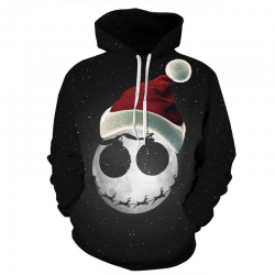 3D Christmas Halloween Skull-print - hoodie - unisexHoodies & Sweaters