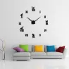 3D decorative wall quartz clock with roman numbersClocks