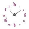 3D decorative wall quartz clock with roman numbersClocks