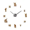 3D decorative wall quartz clock with roman numbersClocks
