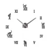 3D decorative wall quartz clock with roman numbersClocks