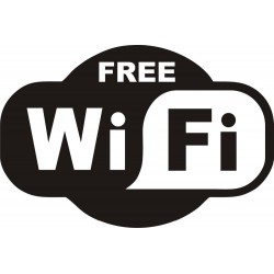 FREE WiFi - Aufkleber