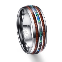 Houtnerf Polijsten Mannen Ringen Midden 100 Tungsten Carbide Wedding Bands Multi-size Anillos paraRingen