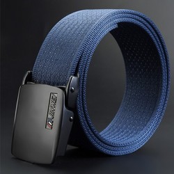 Adjustable nylon belt with automatic buckle