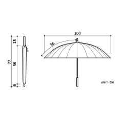 Windproof glassfiber strong umbrellaOutdoor & Camping