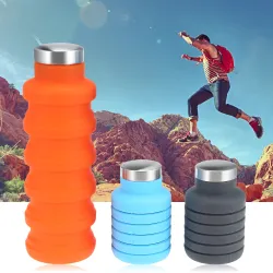 500ML portable silicone water bottleSurvival gereedschap