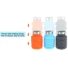 500ML portable silicone water bottleSurvival gereedschap
