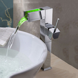 Badezimmer Waschbecken Wasserhahn mit Farbwechsel LED