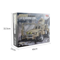 MoFun MZ6003 2.4G 1/12 militair r/c auto truck self-build 768 stukjesAuto