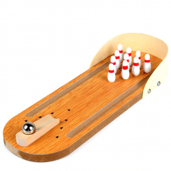 Mini Holz Mini Bowling Spiel Set
