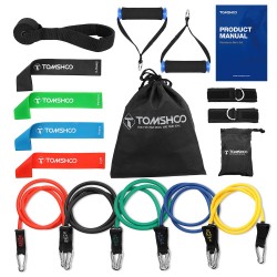 Yoga & Fitness Widerstandsbänder - 17 Stück mit Tasche